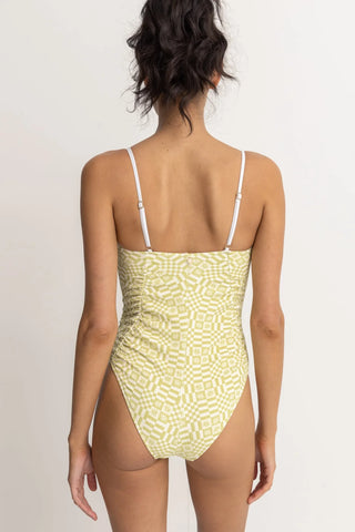 Horizon Scrunched Side One Piece (Palm)