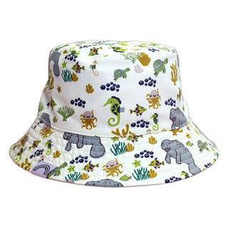 Manatee Kids Bucket Hat Reversible Style