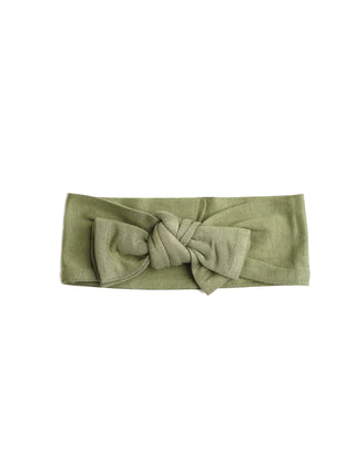 Olive Bamboo Headband Bow