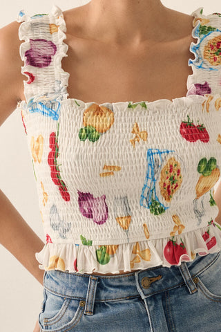 Italian Dinner Top (Off White)