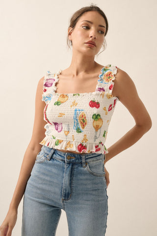 Italian Dinner Top (Off White)