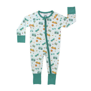 Bamboo Baby Convertible Footie Pajamas (Roll with It Skateboard)