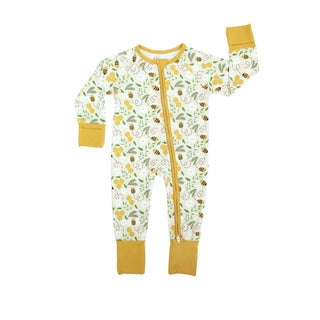 Bee Bamboo Convertible Footie Pajamas