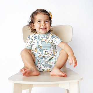 Manatee Bamboo Baby Clothing Shortie Romper Bodysuit