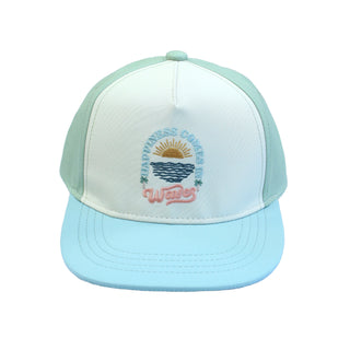 Happiness Comes In Waves Coastal Snapback Hat