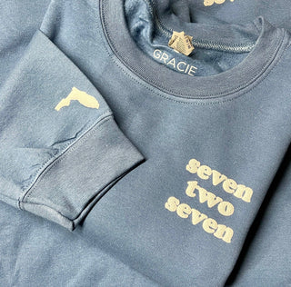 Seven Two Seven Pullover (Blue)