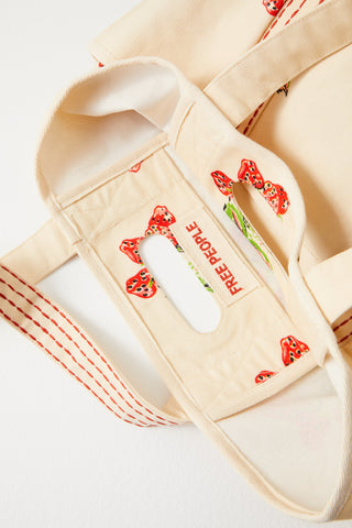PRINTED CARAVAN TOTE (Strawberry)