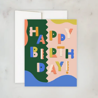 Birthday Colorblock Card