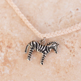 Zebra Charm Bracelet (Vanilla)