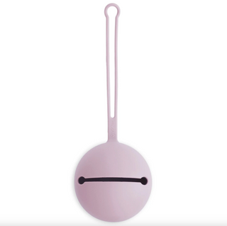 Silicone Pacifier Holder Case (Soft Lilac)