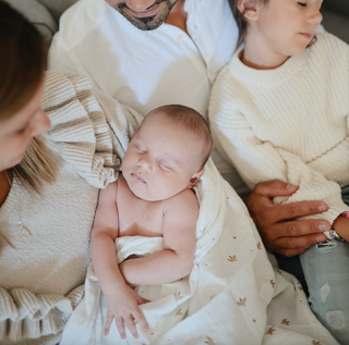 Muslin Swaddle Blanket Organic Cotton (Sparrow)