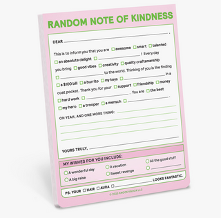 Random Note of Kindness Nifty Note Pad (Pastel Version)