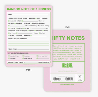 Random Note of Kindness Nifty Note Pad (Pastel Version)