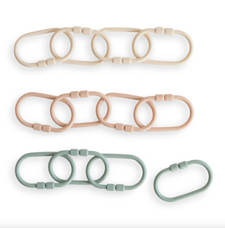 Chain Link Rings (Shifting Sand/Blush/Cambridge Blue)