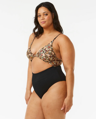 Sea Of Dreams Good Coverage One Piece Swimsuit (Brown)