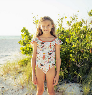 Making Waves Mermaids Baby Swimsuit Reversible One Piece