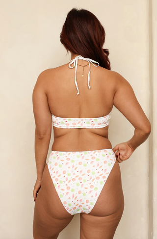 Seashore High Waist Cheeky Bikini Bottom (Underwater Garden)