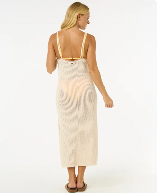 Cala Vadella Crochet Dress (Off White)