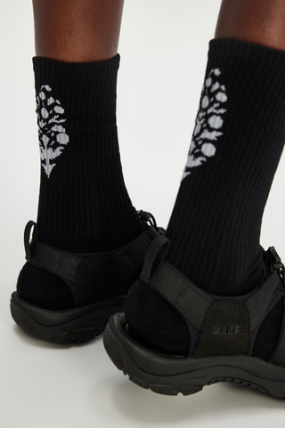 Last Lap Tube Socks (Black/White)