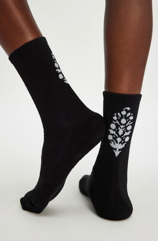 Last Lap Tube Socks (Black/White)
