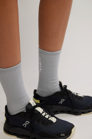 Last Lap Tube Socks (Steel/White)