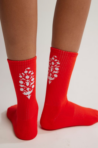 Last Lap Tube Socks (Flame/White)