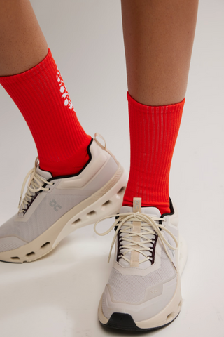 Last Lap Tube Socks (Flame/White)