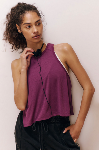 Tempo Flash Finish Tank (Deep Mulberry)