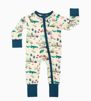Coral Reef Bamboo Convertible Baby Pajama