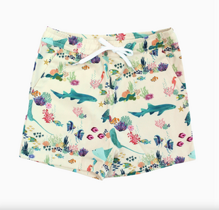Coral Reef Boys Swim Trunks