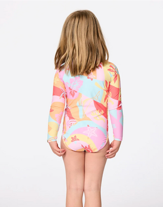 Island Days Long Sleeve Surf Suit Swimsuit - Girls