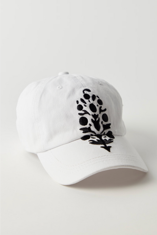Big Buti Baseball Cap (White/Black)