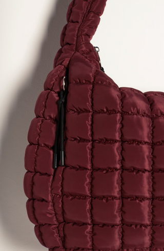 Quilted Carryall (Deep Mullberry)