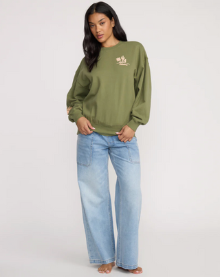 Sun Wave Livin Kendal Crewneck Sweatshirt (Luv Army)