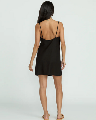 Summer Love Mini Slip Dress (Black)