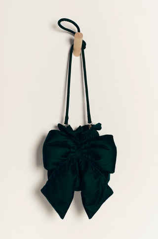 BELLE VELVET BOW BAG