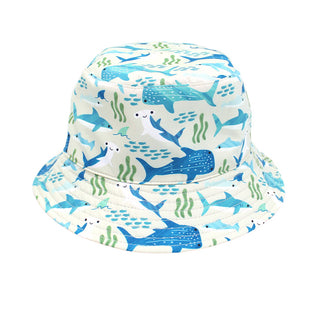 Shark Friends Ocean Blue Reversible Kids Bucket Hat