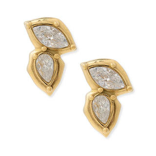 Holly 2 Stone Stud WATER RESISTANT