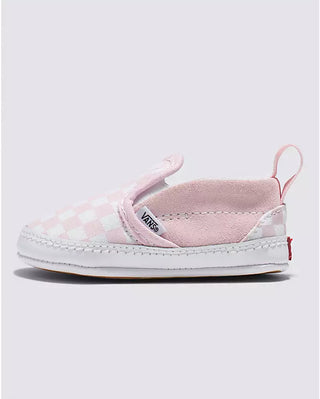 Infant Checkered Slip Ons (Blush)