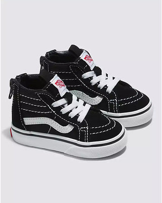 Toddler SK8- Hi Zip (Black/White)