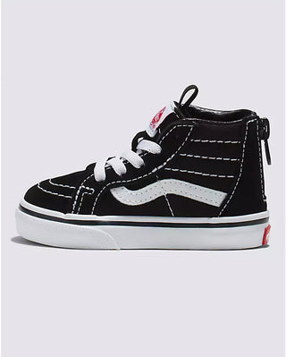 Toddler SK8- Hi Zip (Black/White)