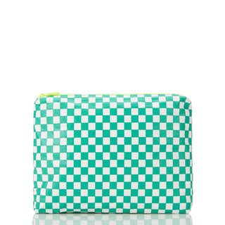 Mid Pouch Petite Check (Grove)