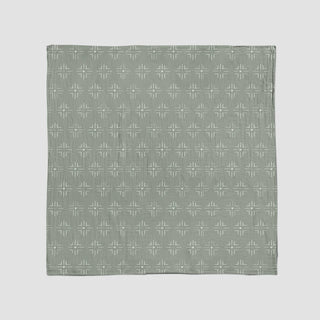Sage Mudcloth Muslin Blanket