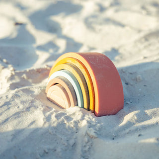 Silicone Stacking Rainbow Toy Play Set