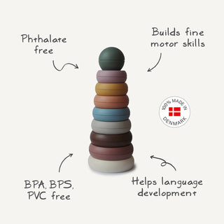 Stacking Rings Toy | Made in Denmark (Rustic)