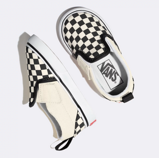 Toddler Checkerboard Slip On (Black/White)