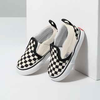 Toddler Checkerboard Slip On (Black/White)