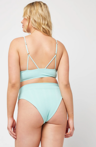 Pointelle Rib Siren Top (Pool)