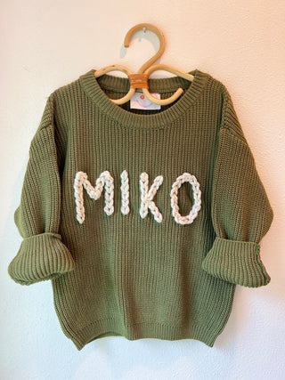 *CHANNYGIRL Olive Custom Sweater *add info in notes*