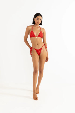 Leilani Slide Tri Top (Red)
